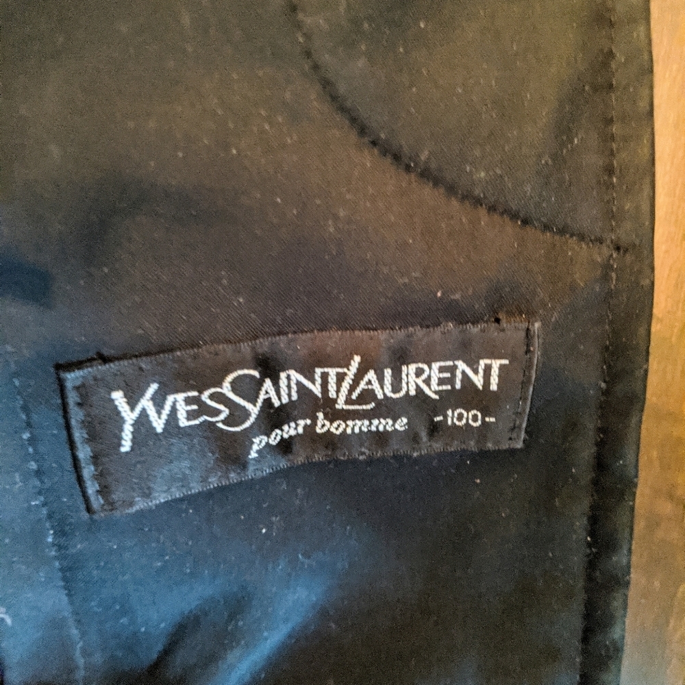 Dark Navy YSL Men's Trench - Picture 7 of 7